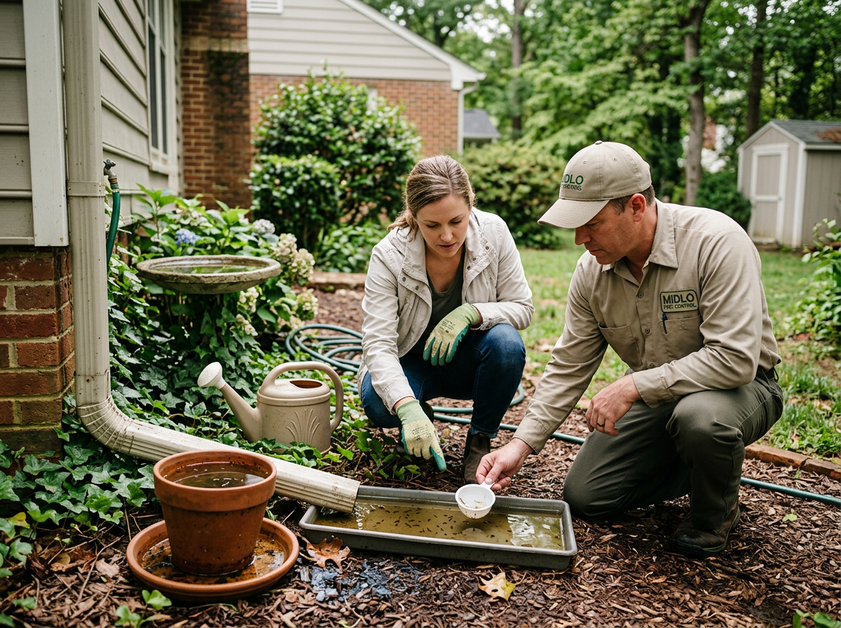 Identifying Common Mosquito Breeding Spots On Midlothian Properties